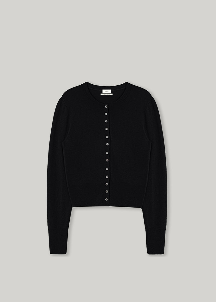 [2ND] ELBORN | Harvey Cashmere Silk Cardigan (Black)