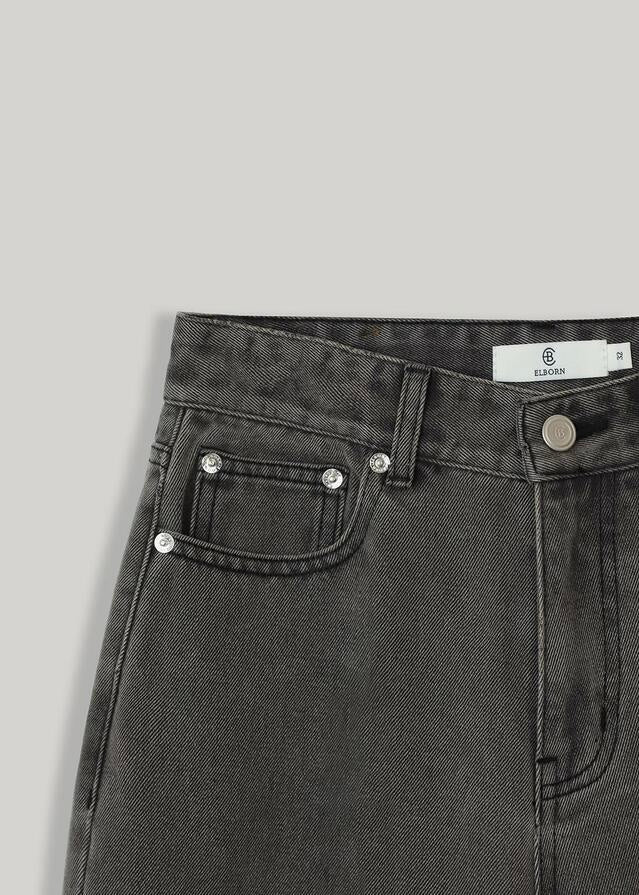 [2ND] ELBORN | Apollo Wide Denim Pants (Grey) Expected Ship to 12/26/2024