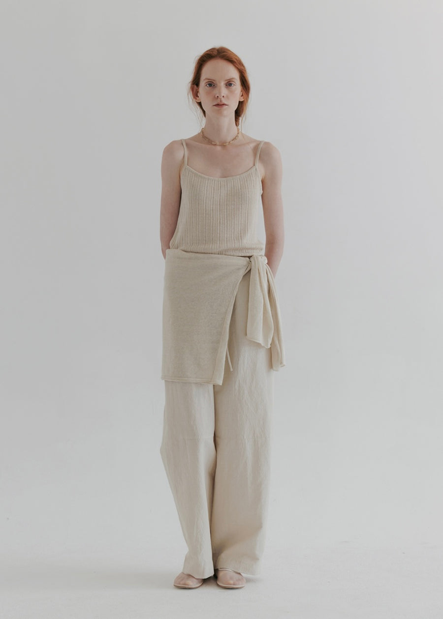 MOIA | Sheer Linen Knit (Lime Beige)