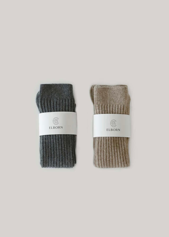 ELBORN | Lowell Cashmere Knee Socks (2 colors)