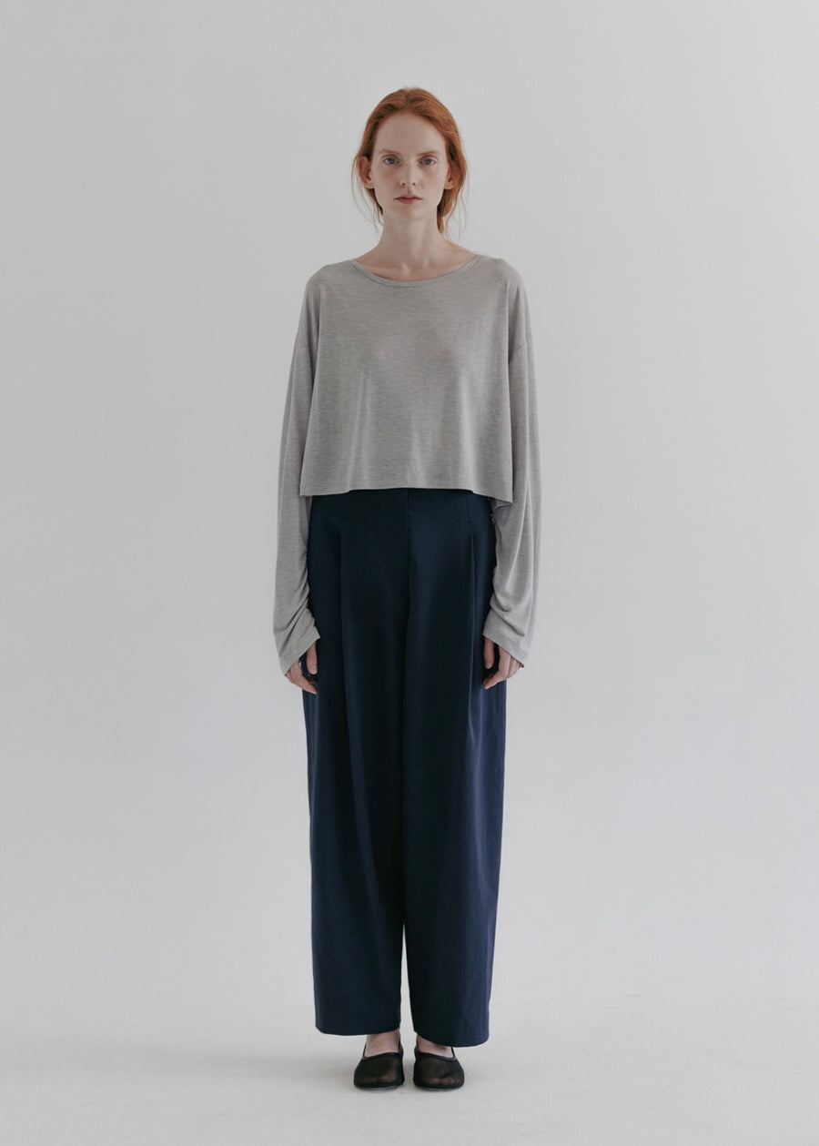 MOIA | Wide Cl Pants (Navy)