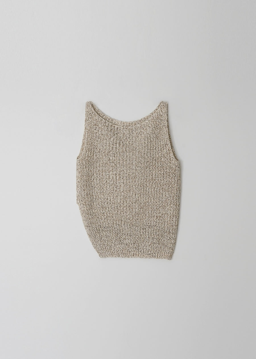 MOIA | Rustic Knit Top (Lime Beige)