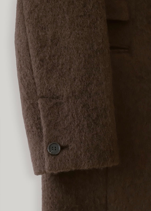 ELBORN | Kayla Alpaca Long Coat (Brown)