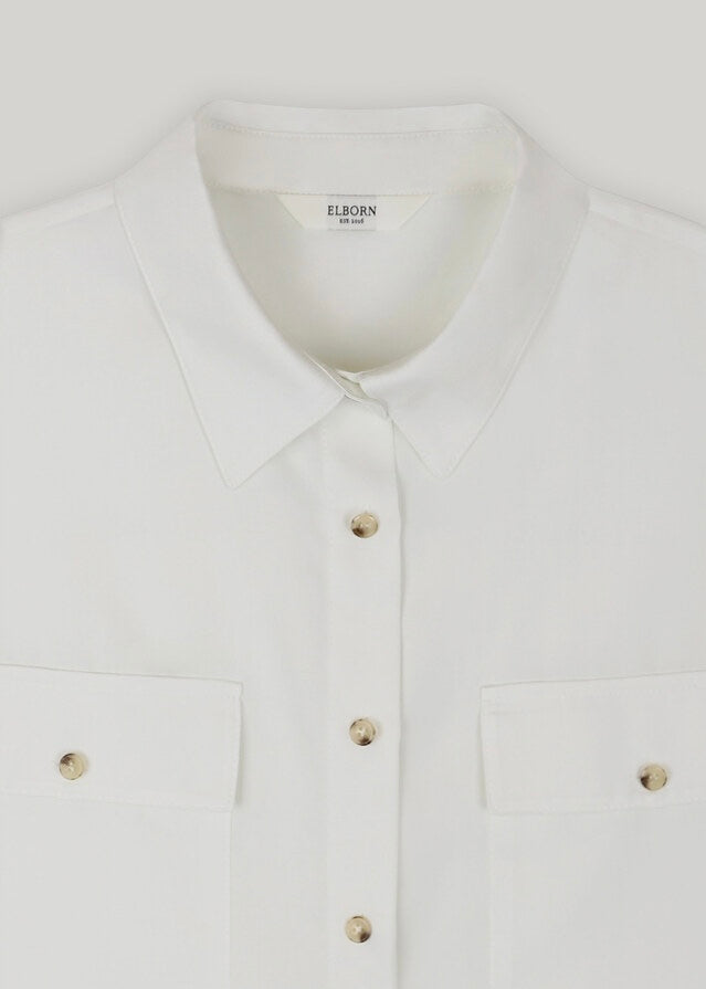 ELBORN | Leon Cap Sleeve Shirt (White)