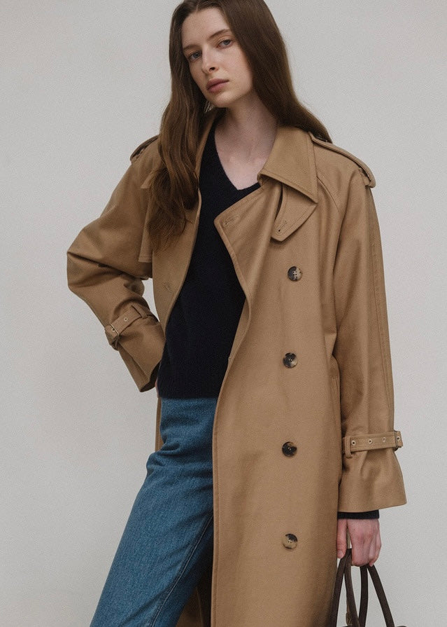 ELBORN | Mona Classic Trench Coat (Deep Beige)