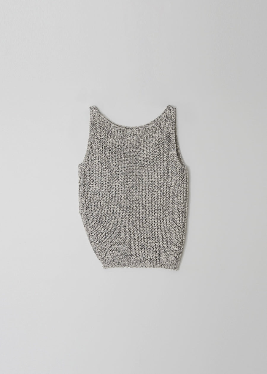 MOIA | Rustic Knit Top (Blue Gray)