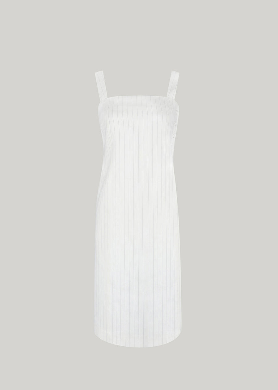 ELBORN | Laura Sleeveless Long Dress (Stripe White)