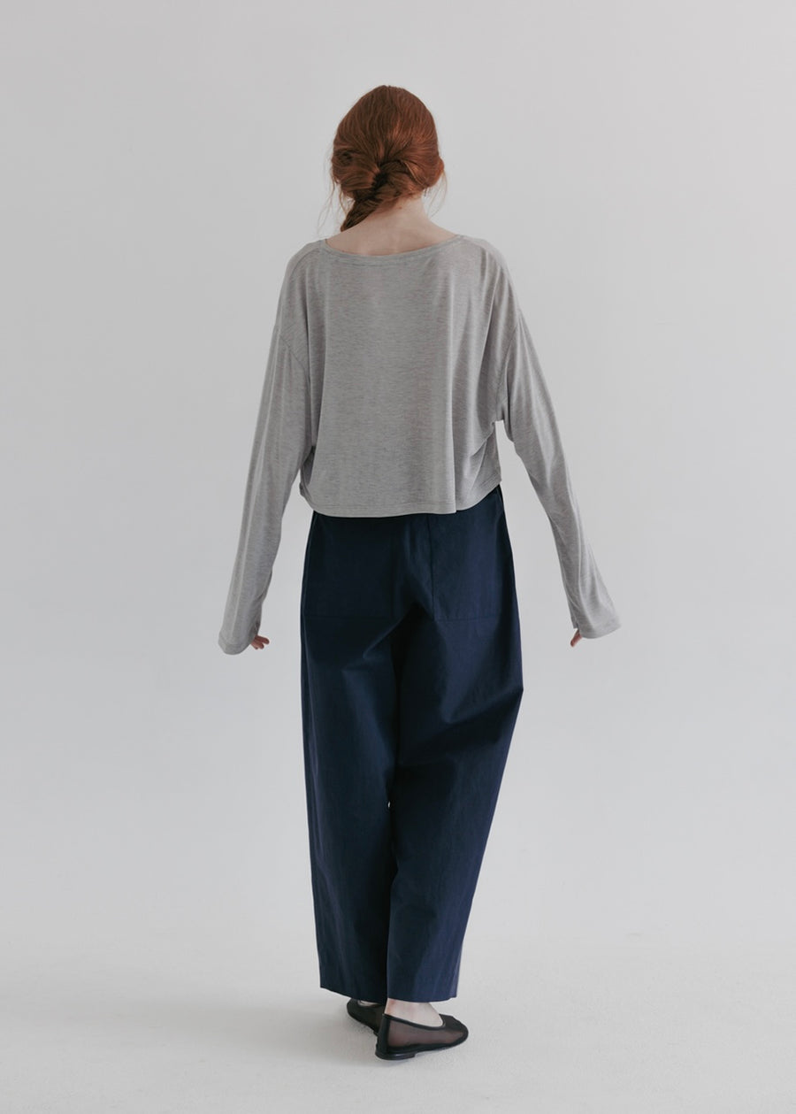 MOIA | Wide Cl Pants (Navy)