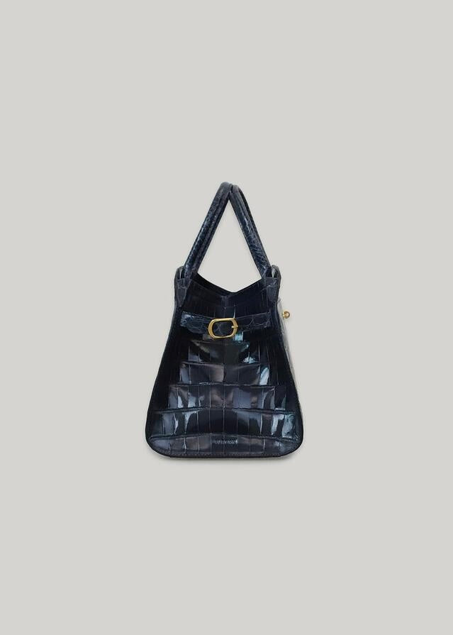 [PRE-ORDER] ELBORN | Momet Crocodile Mini Bag (Dark Navy) Expected Ship To 12/27/2024