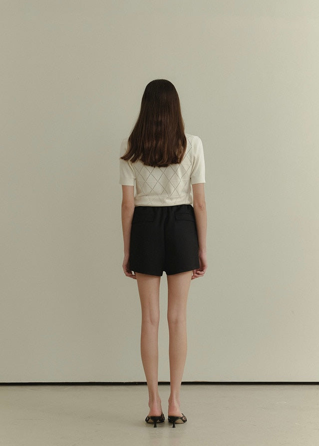 ELBORN | Alma Collar Knit Top (Ivory)