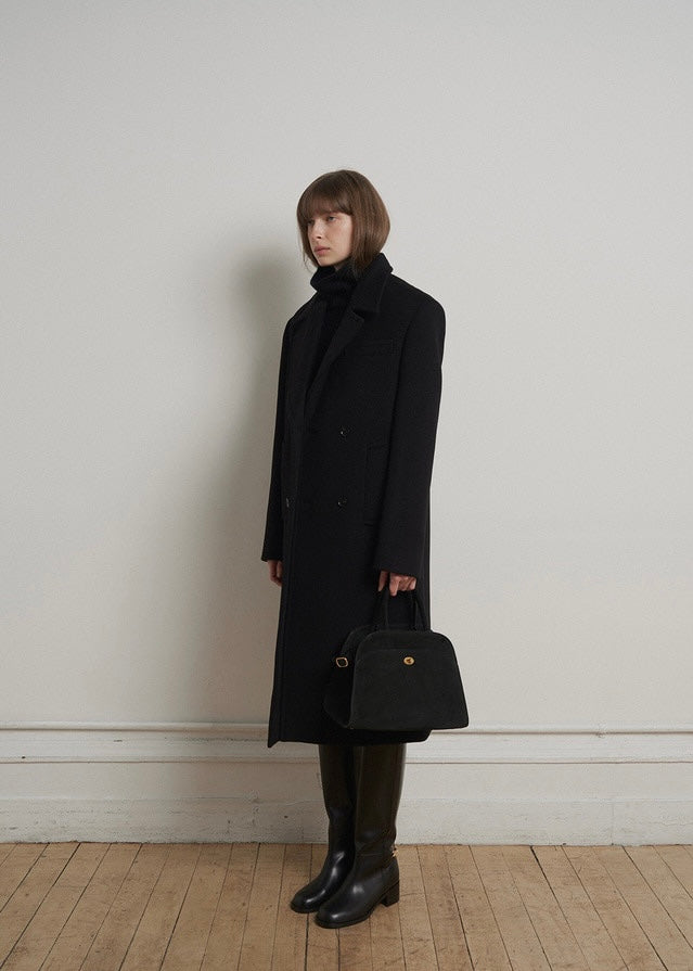 ELBORN | Arch Cashmere Long Coat (Black)