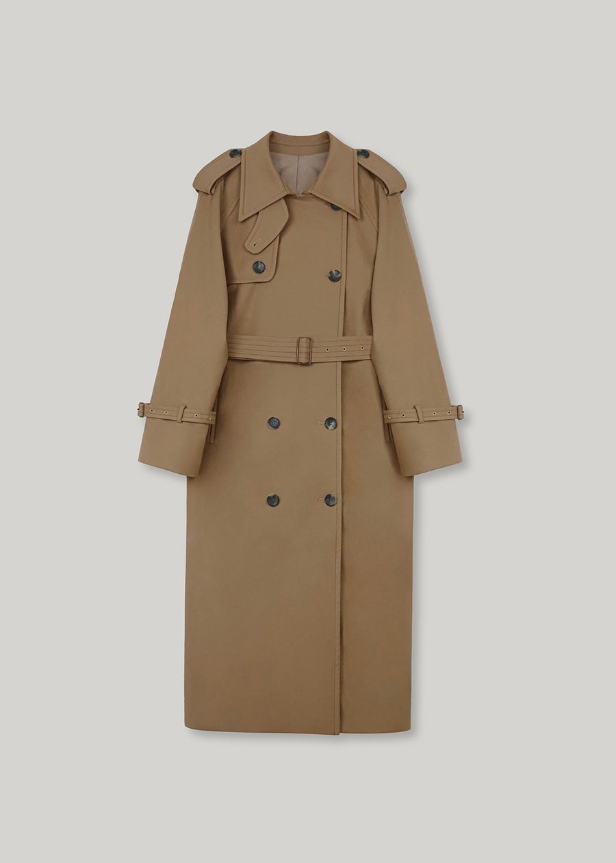 ELBORN | Mona Classic Trench Coat (Deep Beige)