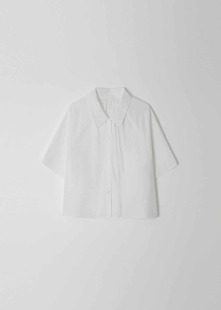 MOIA | Shirring Shirt (White)