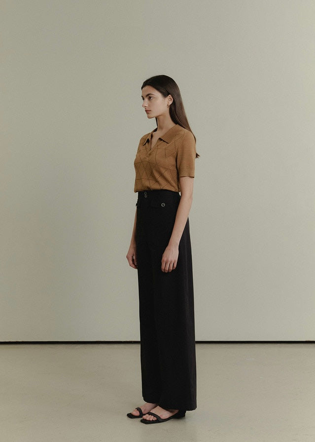 ELBORN | Sonia Button Pants (Black)