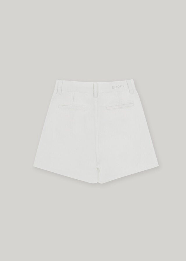 ELBORN | Eliana Denim Shorts (Ivory)