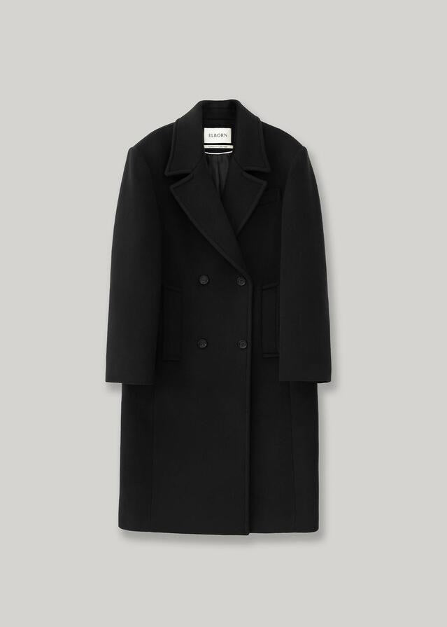 ELBORN | Arch Cashmere Long Coat (Black)