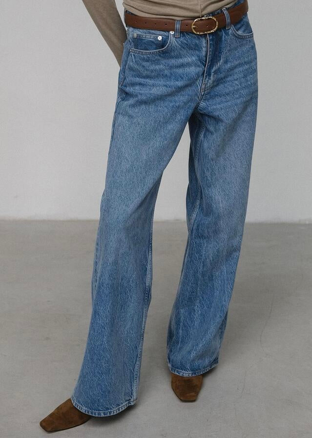 [3RD] ELBORN | Apollo Wide Denim Pants (Blue)