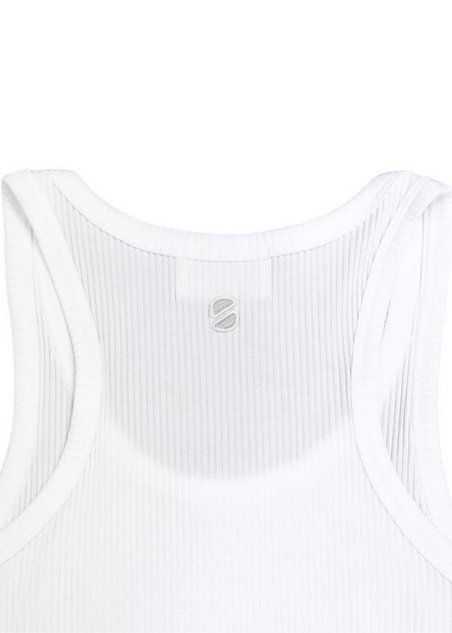 SAAI | Back Logo Sleeveless Tee (White)