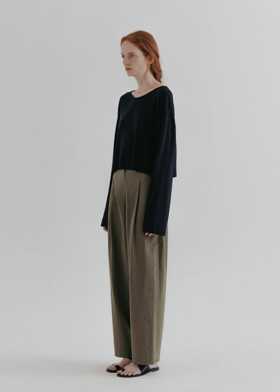 MOIA | Wide Cl Pants (Khaki)