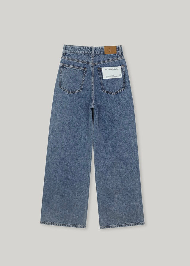 [3RD] ELBORN | Apollo Wide Denim Pants (Blue)