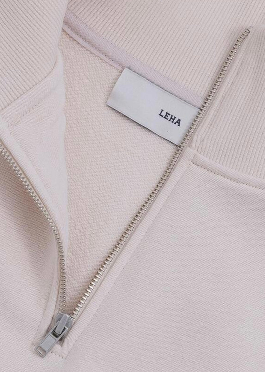 LEHA | Club Half Zip Sweatshirt (Taupe)