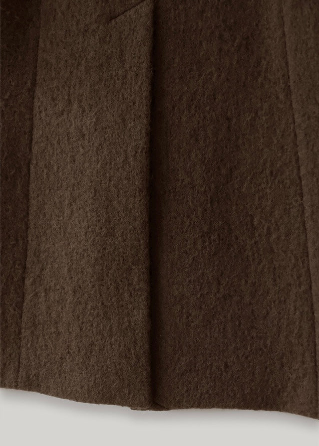 ELBORN | Kayla Alpaca Long Coat (Brown)