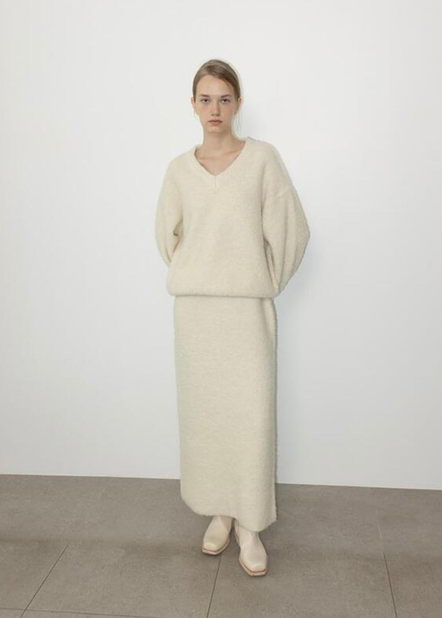 LEHA |  Allen Boucle Sweater (Ivory)