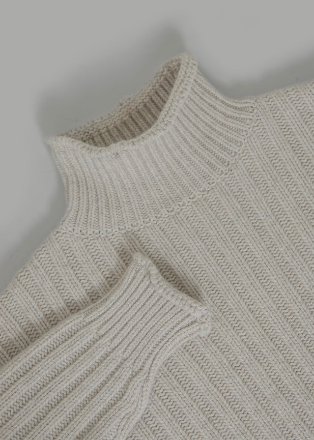 ELBORN | Britt Roll-Neck Sweater (Oatmeal)