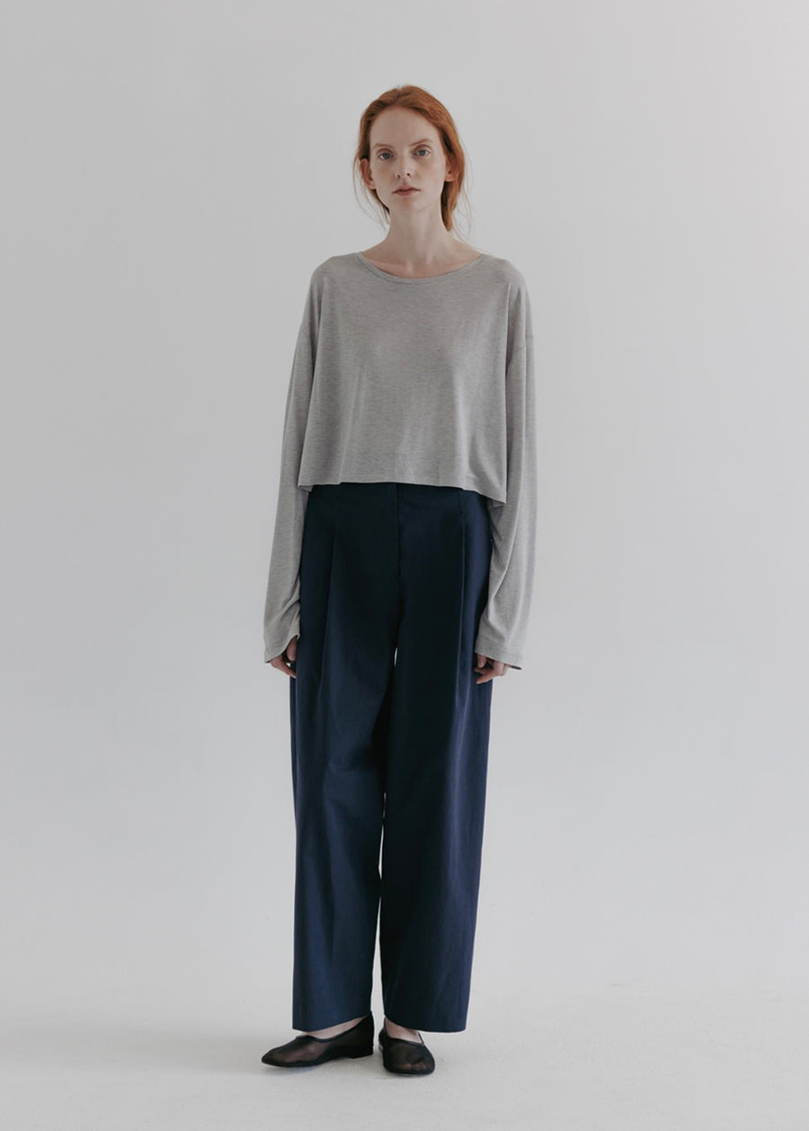 MOIA | Wide Cl Pants (Navy)