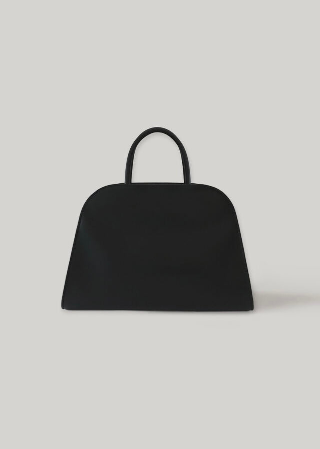 [2ND] ELBORN | [LIMITED]  Momet Leather Tote Bag (Black Leather)