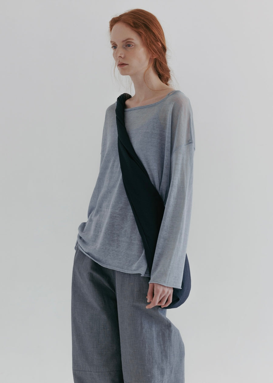 MOIA | Sheer Linen Knit (Sky Blue)