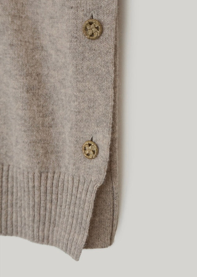 ELBORN | Ponte Merino Wool Knit Top (Oatmeal)