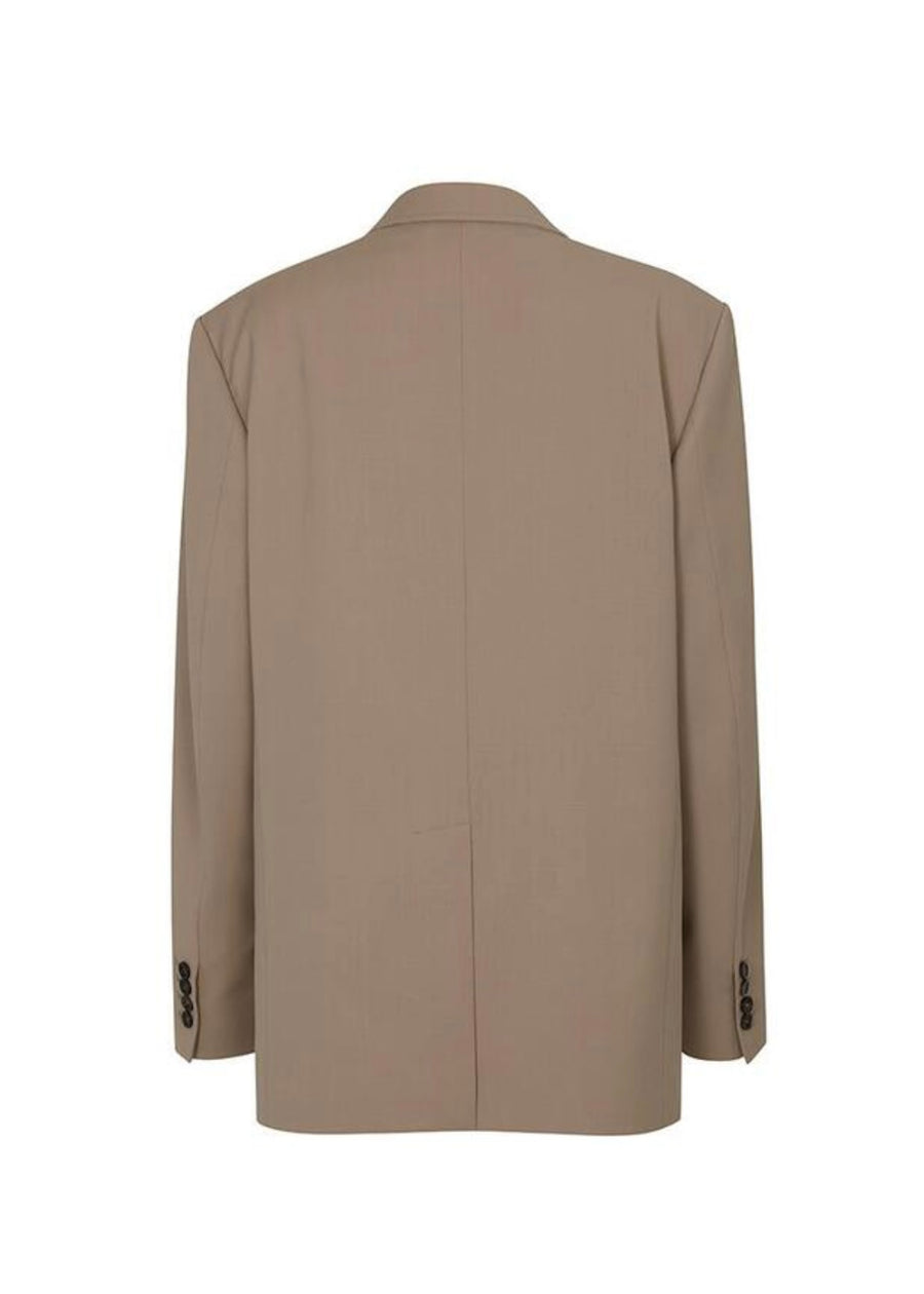 LEHA | Rone Oversized Wool-Blend Jacket (Beige)