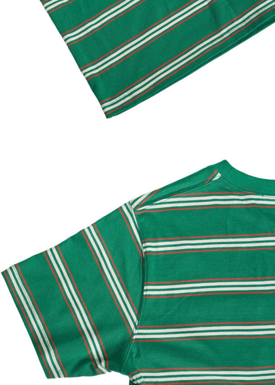 SAAI |  Multi Stripe Tee (Green)