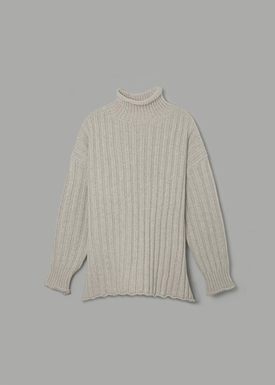 ELBORN | Britt Roll-Neck Sweater (Oatmeal)