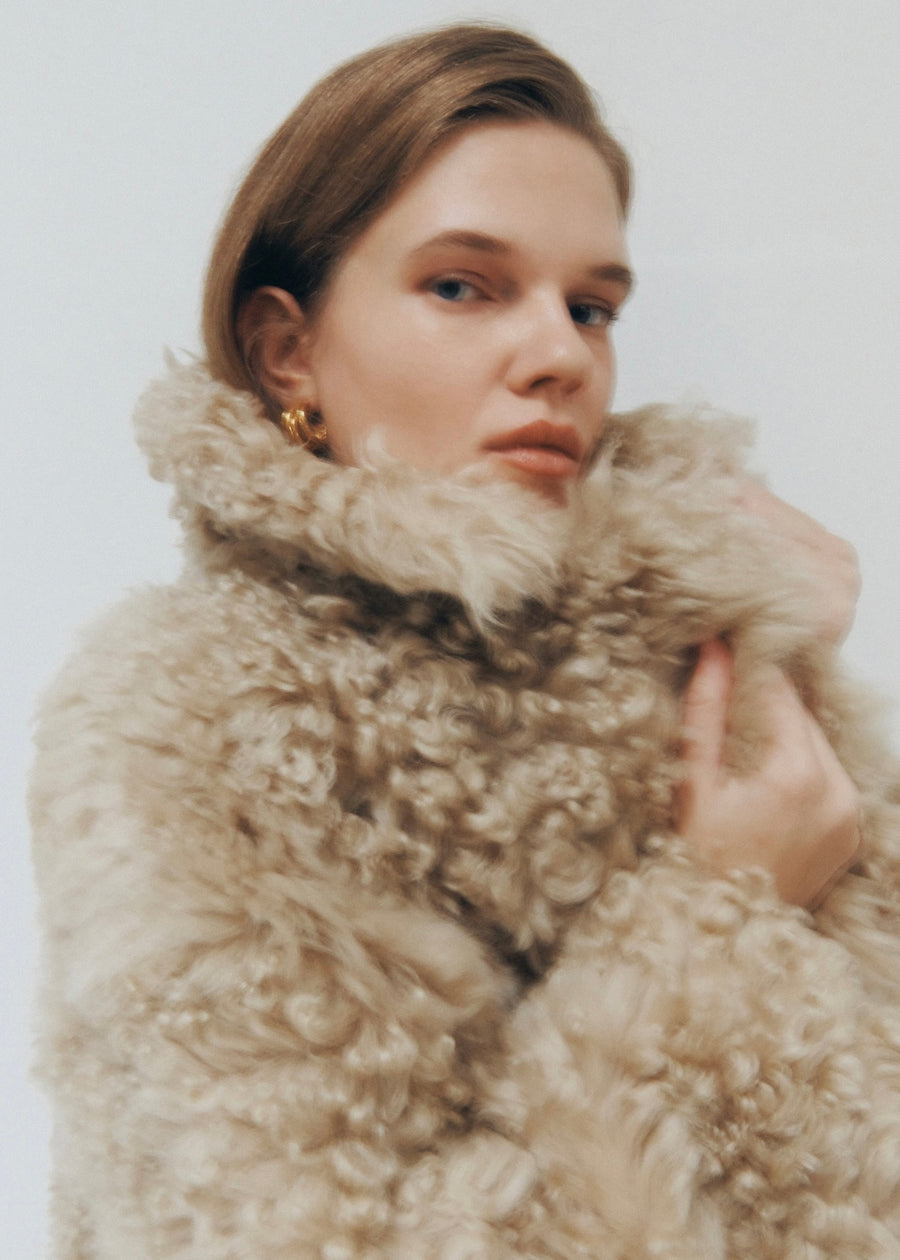 ELBORN | Derby Toscana Fur Jacket (Beige)