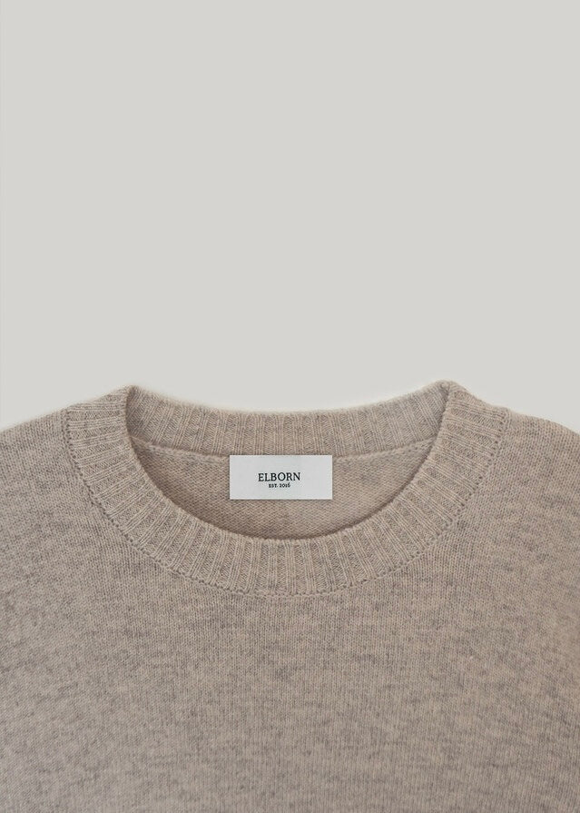 ELBORN | Ponte Merino Wool Knit Top (Oatmeal)