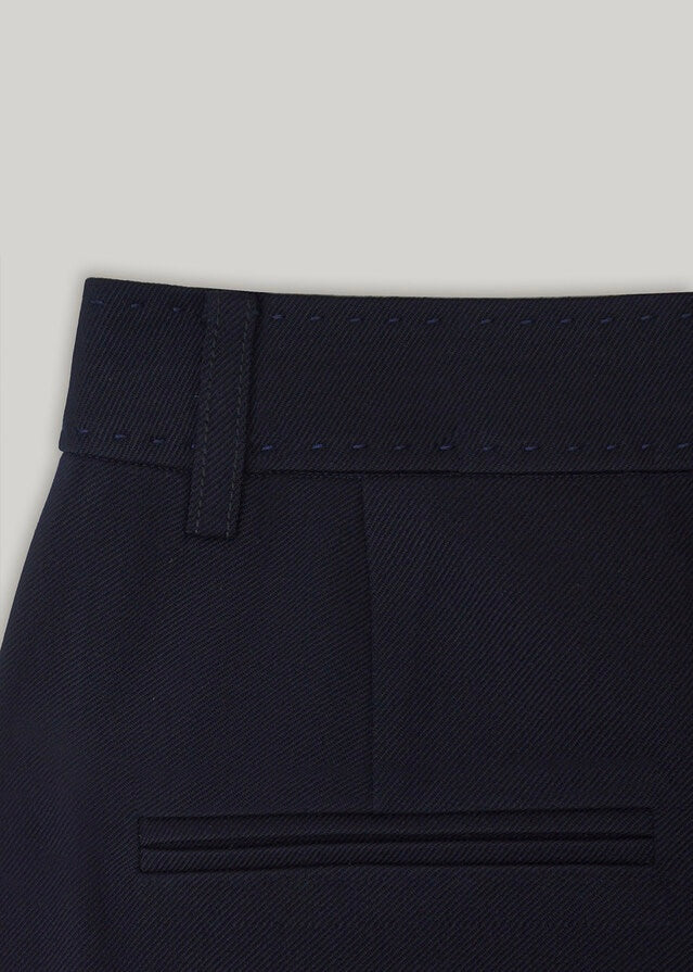 ELBORN | Troy Wide Wool Pants (Navy)