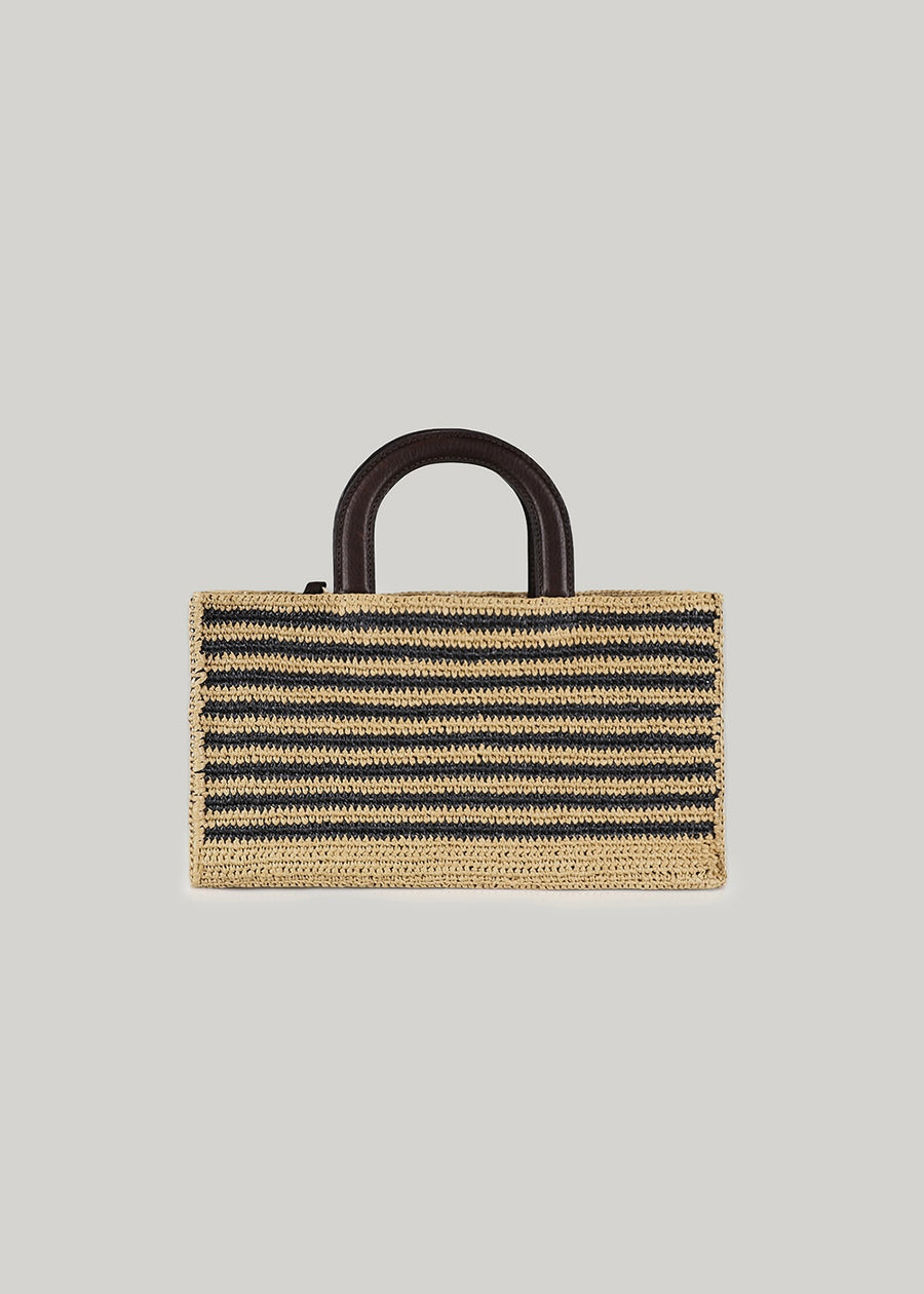 ELBORN | Nicole Raffia Tote Bag (Stripe)