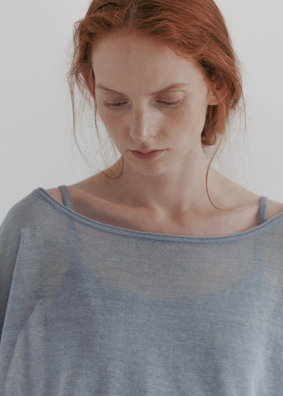 MOIA | Sheer Linen Knit (Sky Blue)