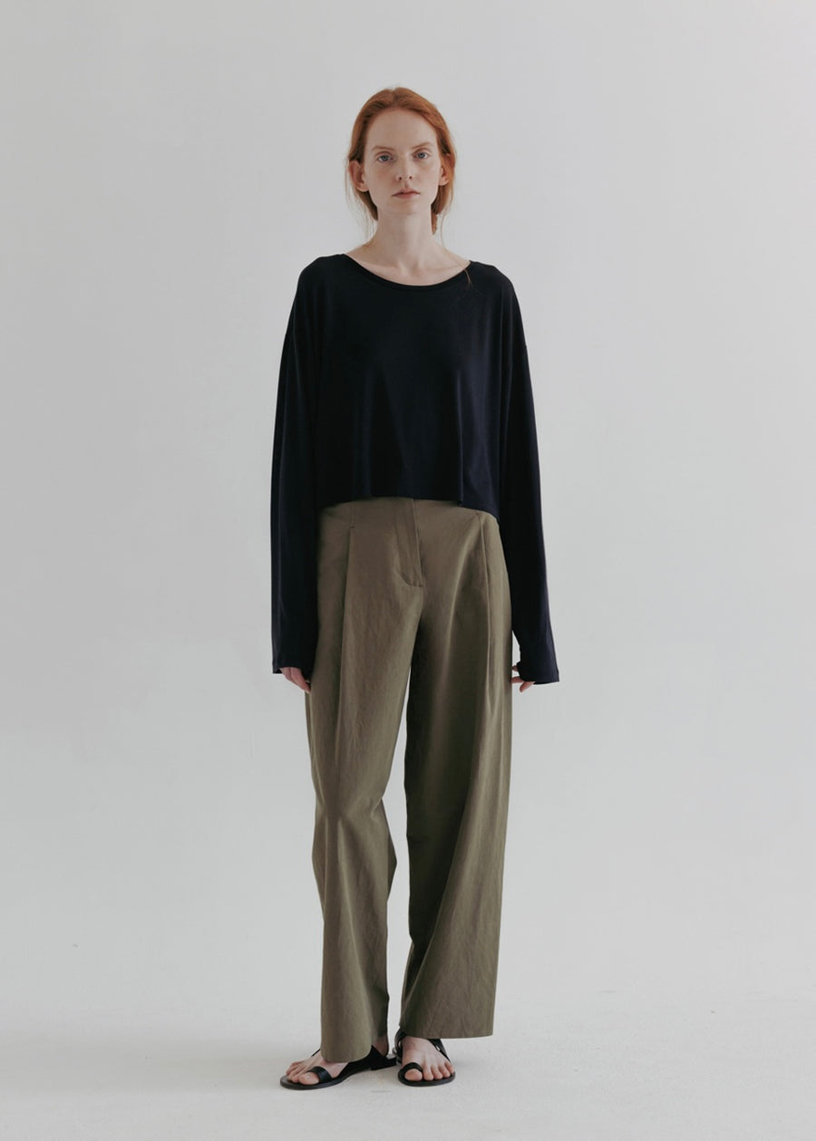 MOIA | Wide Cl Pants (Khaki)