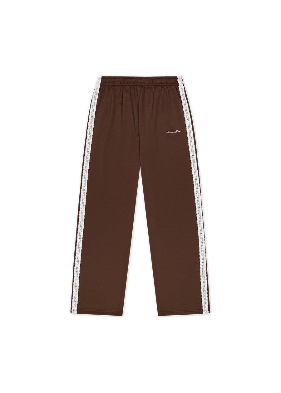 STUDIO & PARC | Lace Jersey Pants (Brown)