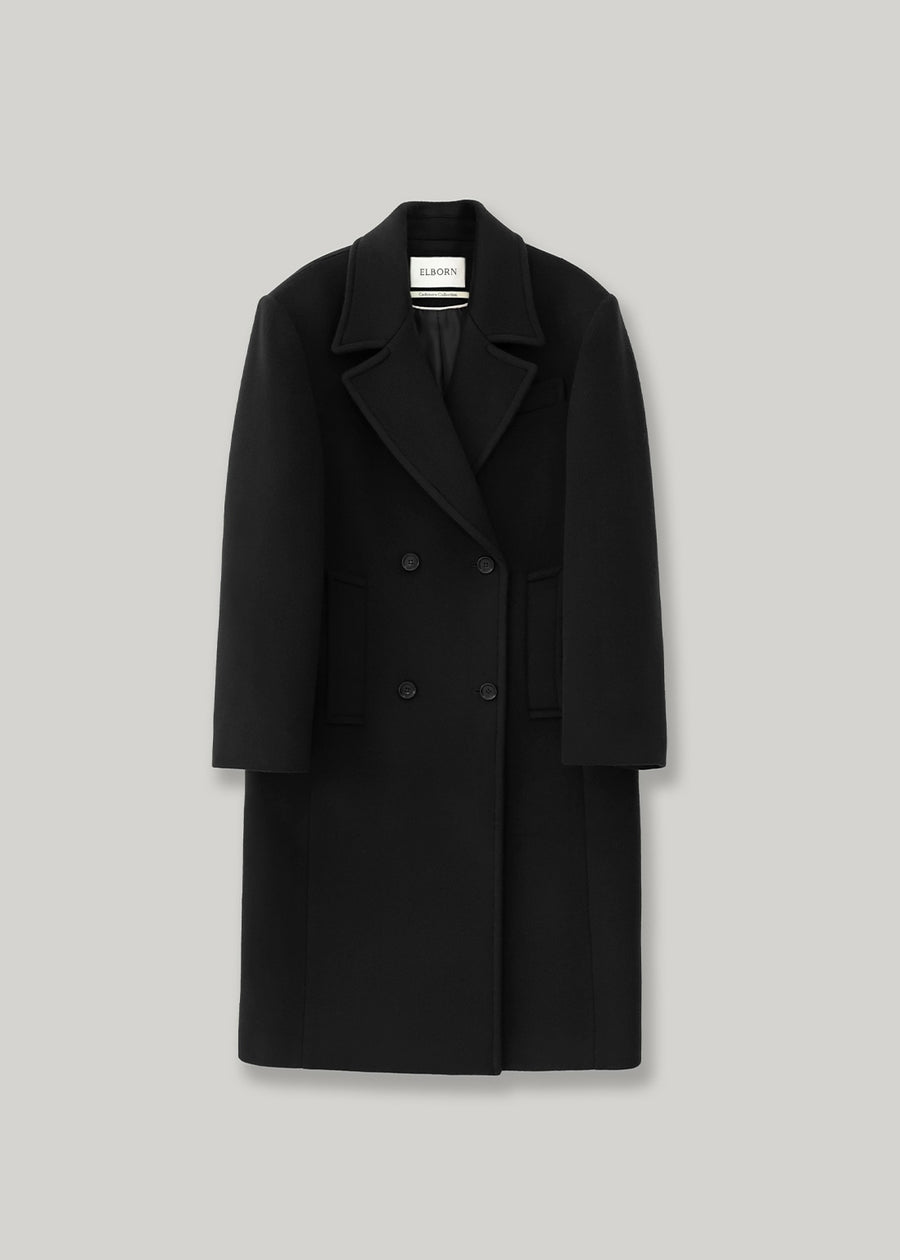 [ PRE-ORDER ] ELBORN | Arch High Cashmere Long Coat (Black)