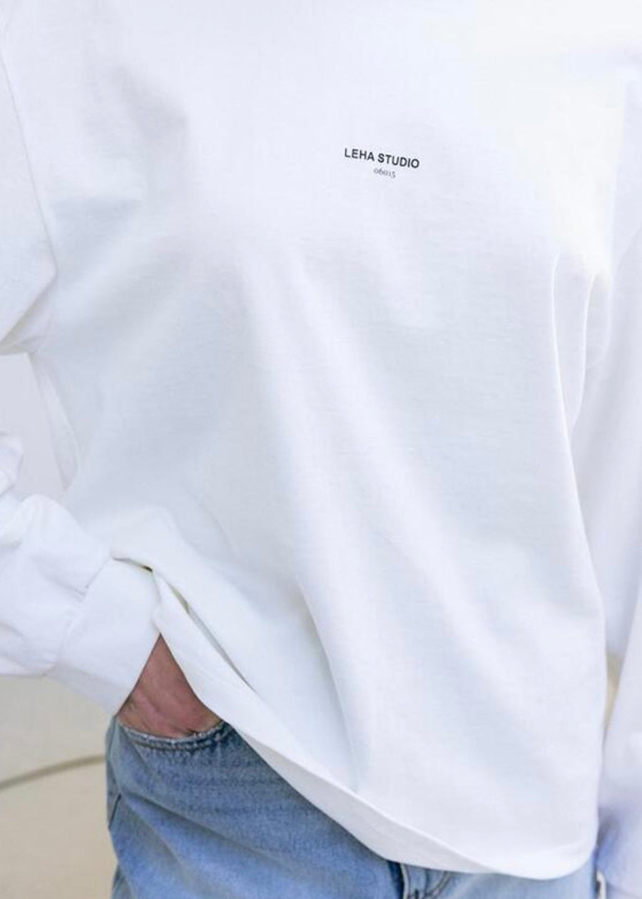 LEHA | Cody Long Sleeve Tee (White)