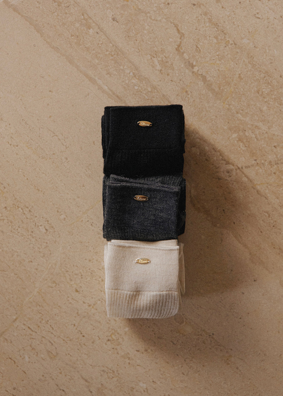 ELBORN | Laurelle Ribbed Socks (3 colors)