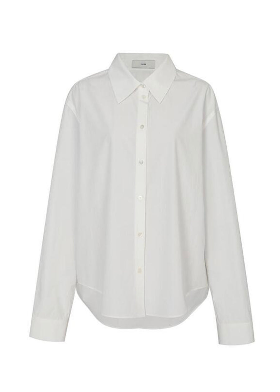 LEHA | Tilt Cotton Poplin Shirts (White)