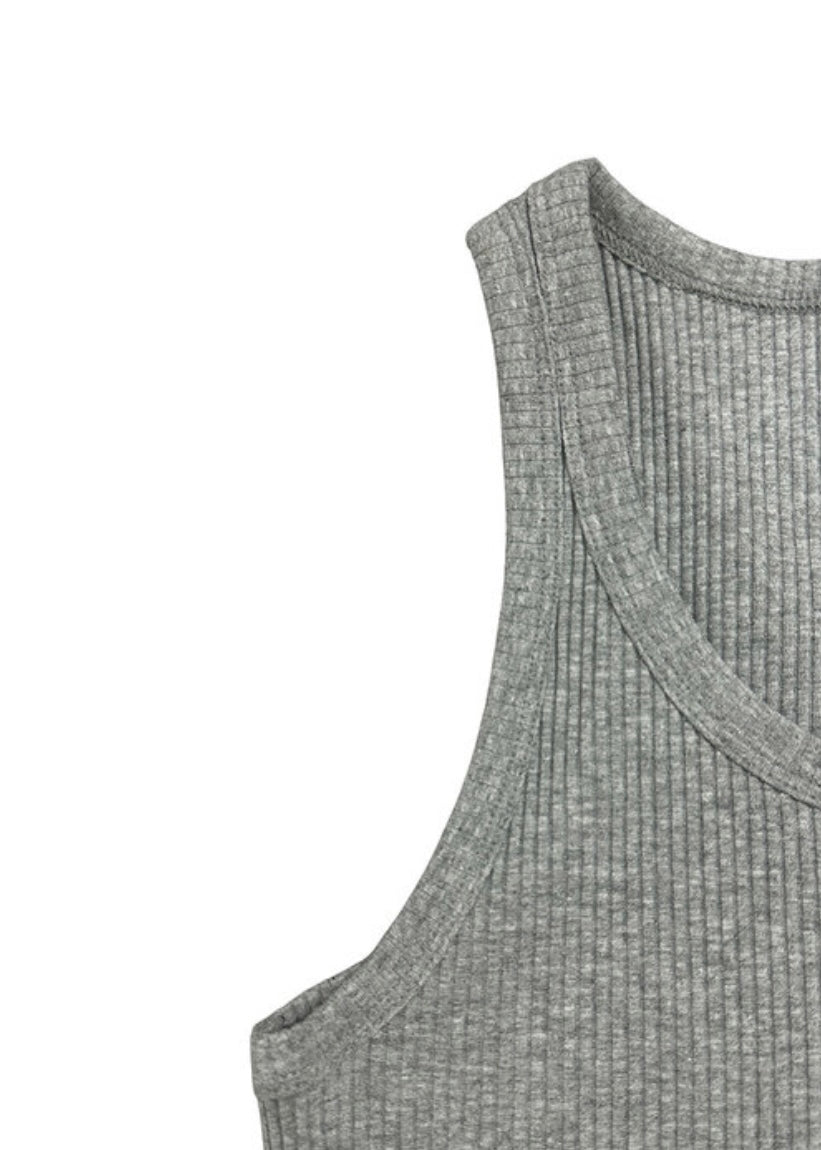 SAAI | Back Logo Sleeveless Tee (Grey)