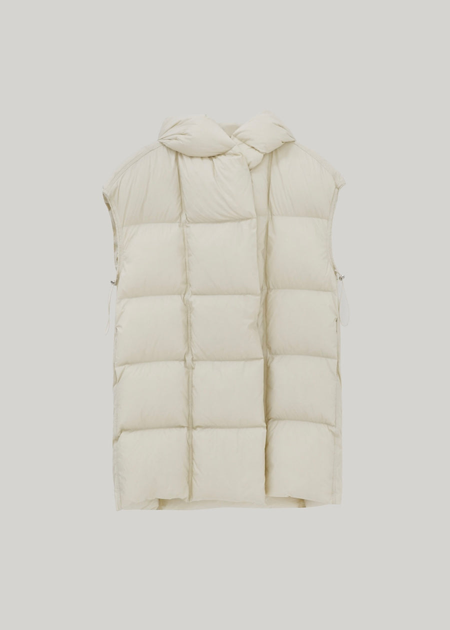 ELBORN | Noémie Down Hooded Vest (Cream)