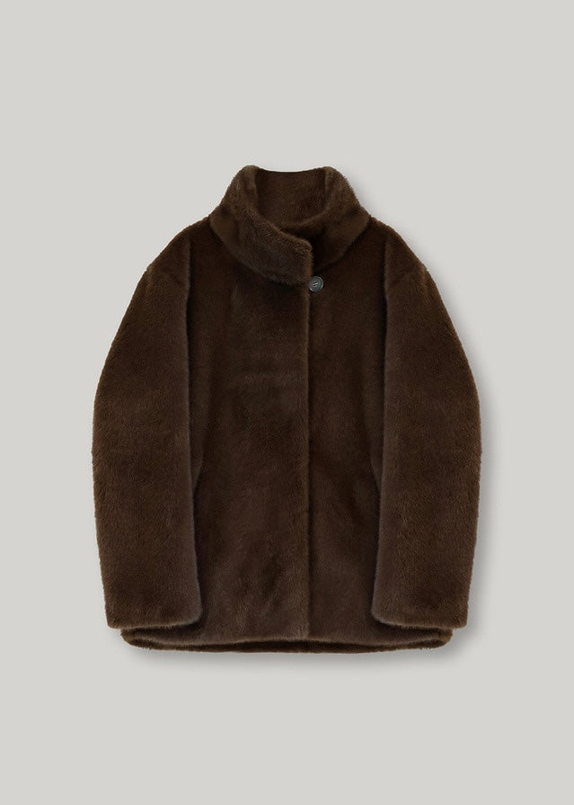 [2ND] ELBORN | Delfine Half Fur Coat (Mocha Brown) Expected Ship to 1/3/2025