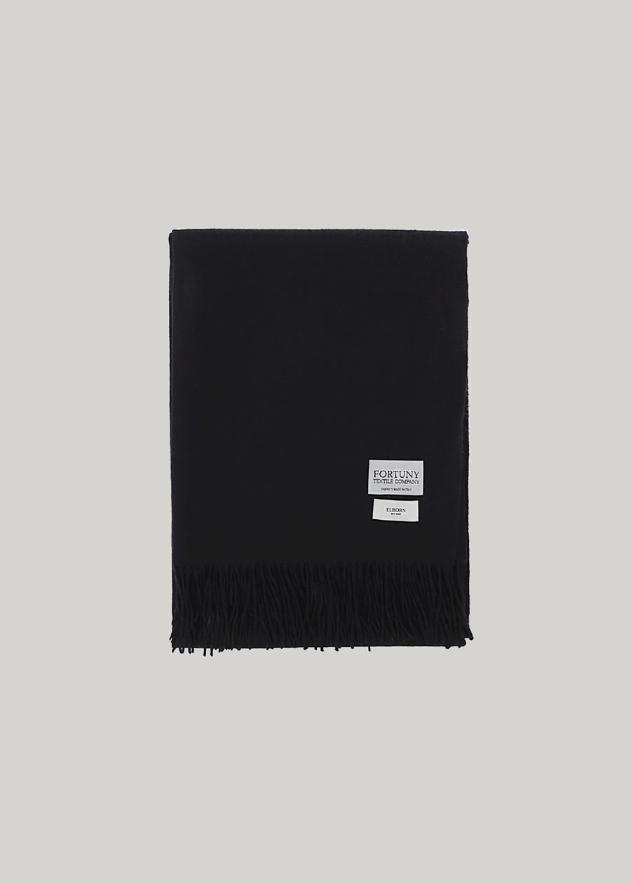 ELBORN | Bianca Cashmere 100% Muffler (Black)